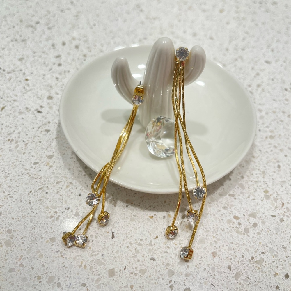 Dipped In 10k Gold Earrings - image 1